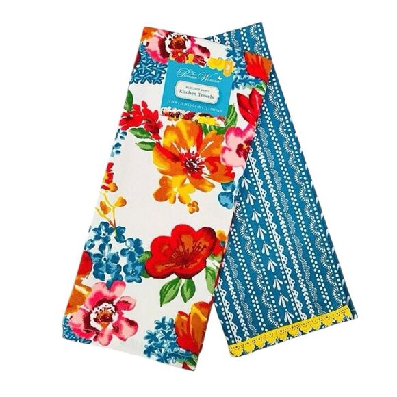 Pioneer Woman Wildflower Whimsy Kitchen 2 Piece Towel Set - Picture 1 of 4